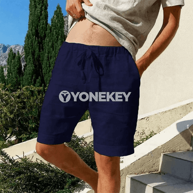 Erkekler üçin ýeňil ýaz-tomus şortik, kätan-pambyk, giň we amatly