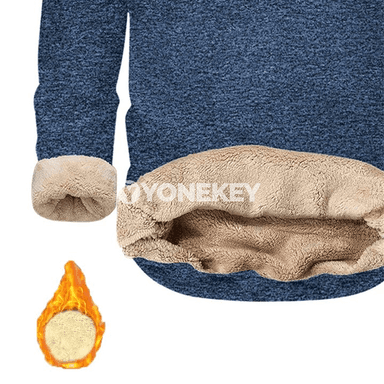 Erkekler üçin ýyly lamb fleece beýik boýunly gyş puloweri