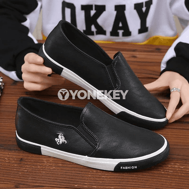 Erkekler üçin amatly retro loafer köwüşleri, suw geçirmeýän