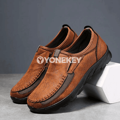 Erkekler üçin rahat loafers krasowkalar, dem alýan, ýumşak tabanly
