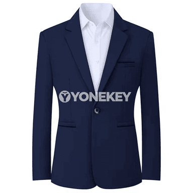 Erkekler üçin resmi blazer, bir düwmeli, slim fit, ýaz-küz