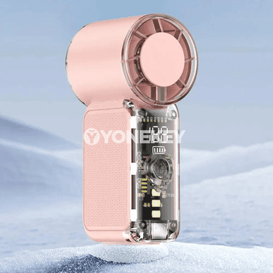 Göçme Mini El Wentilýatory, USB Zarýadly, LED Ekranly