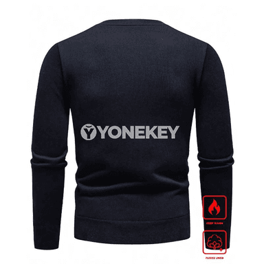 Erkekler üçin V- boýun dokalan switer, klassik fit, S-XXL