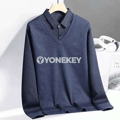 Erkekler üçin ýeňil ýyly uzyn ýeňli polo köýnek