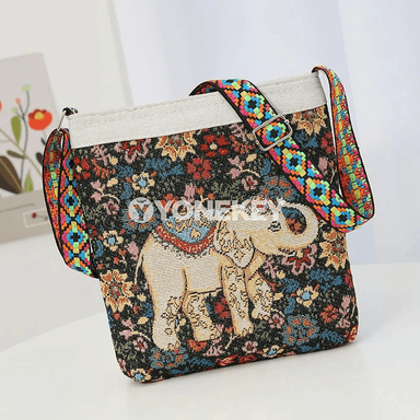 Zenanlar üçin nagyşly nylon egin sumkasy, uly göwrümli gündelik model