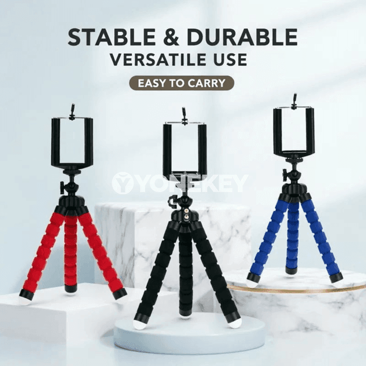 Mobil telefon üçin çeýe tripod, oktopus görnüşli mini saklaýjy