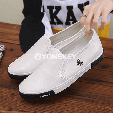 Erkekler üçin amatly retro loafer köwüşleri, suw geçirmeýän