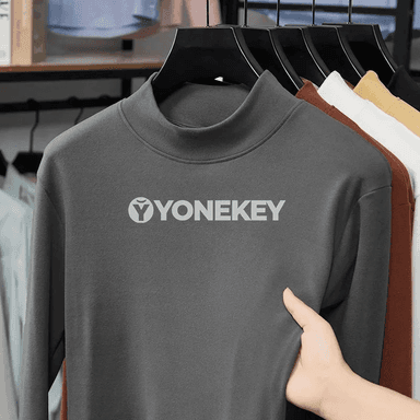 Erkekler üçin ýokary boýunly velýur uzyn ýeňli köýnek, rahat gündelik stil