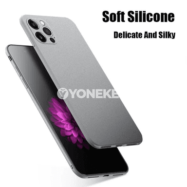 iPhone 11–16 üçin ultra inçe mat TPU funda, doly gorag
