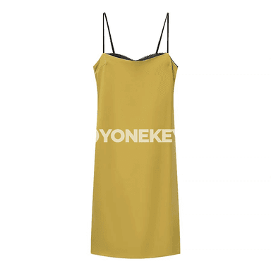 Zenanlar üçin ýazky midi bodycon satin köýnek, ýeňsiz, akşamlary üçin