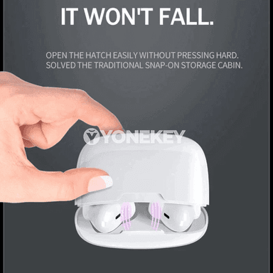 Simsiz Bluetooth TWS gulaklyk, mikrofonly, suw geçirmeýän, güýçli sesli