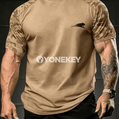 3D kamuflýa sport futbolka, çalt gurýan, erkek-zenan üçin