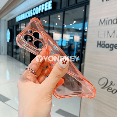 iPhone üçin transparent neon ýumşak silikon gaby