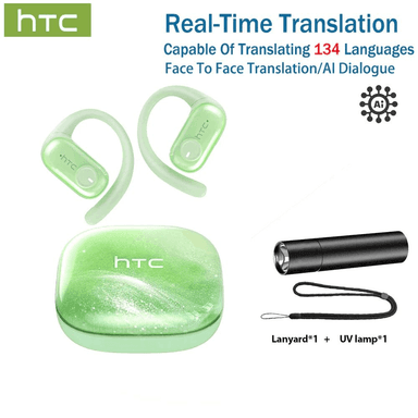 HTC NE10 AI terjimeçi simsiz Bluetooth naushnik, sport üçin, IPX5