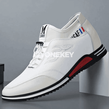 Erkekler üçin ýeňil deri köwüşler, slip-on, gündelik we işewür stili