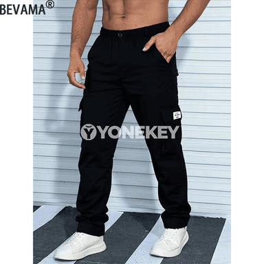 Erkekleriň gündelik sport jogger balaklary, giň görnüşli penjirli penjek balak