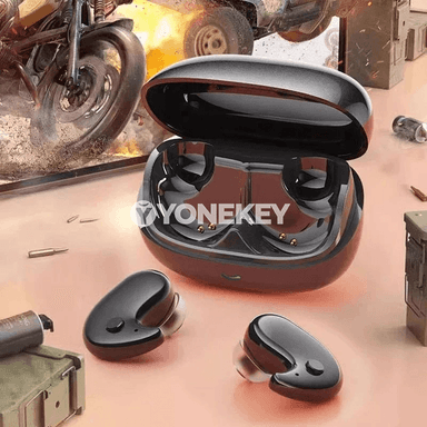 Bluetooth uky nauşnikleri, mikrofonly, simsiz TWS, rahat ses