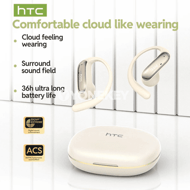 HTC NE52 simsiz Bluetooth gulaklyklary, AI terjimeçi, açyk görnüş