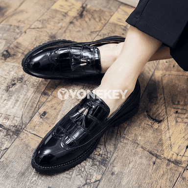 Klassik erkek loafers köwüşler, iş we sypaýy geýim üçin