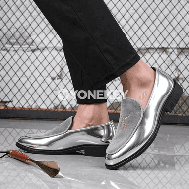 Erkekler üçin zamş görnüşli loafers — rahat slip-on gündelik aýakgap