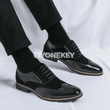 Erkekler üçin retro Oksford köwüşleri, klassik ofis aýakgaplary