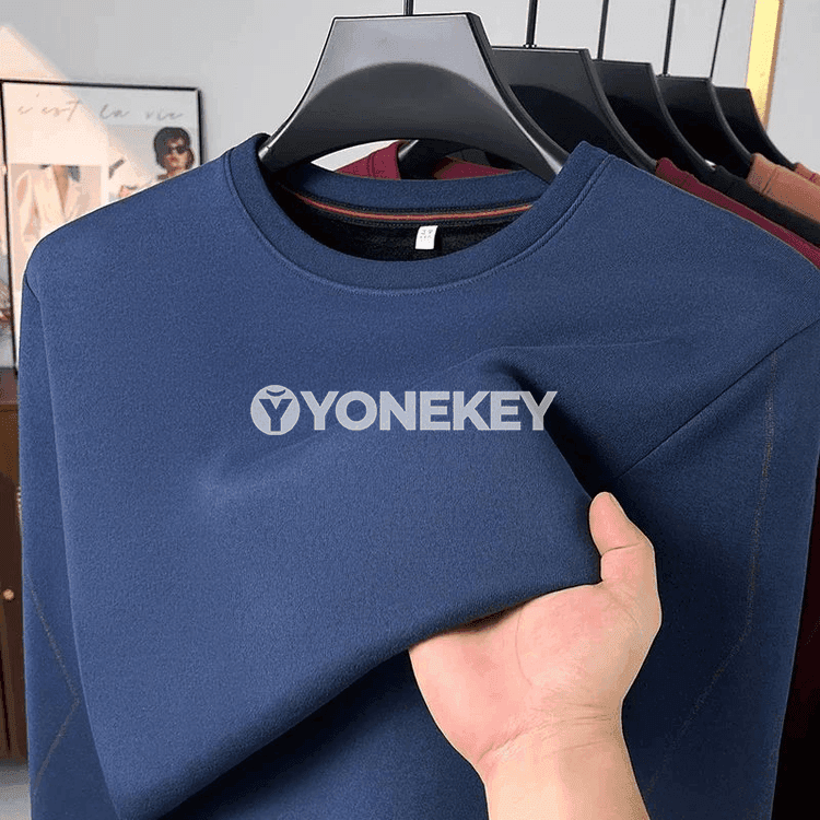 Erkekler üçin gündelik uzyn ýeňli giň kesimli sweatshirt