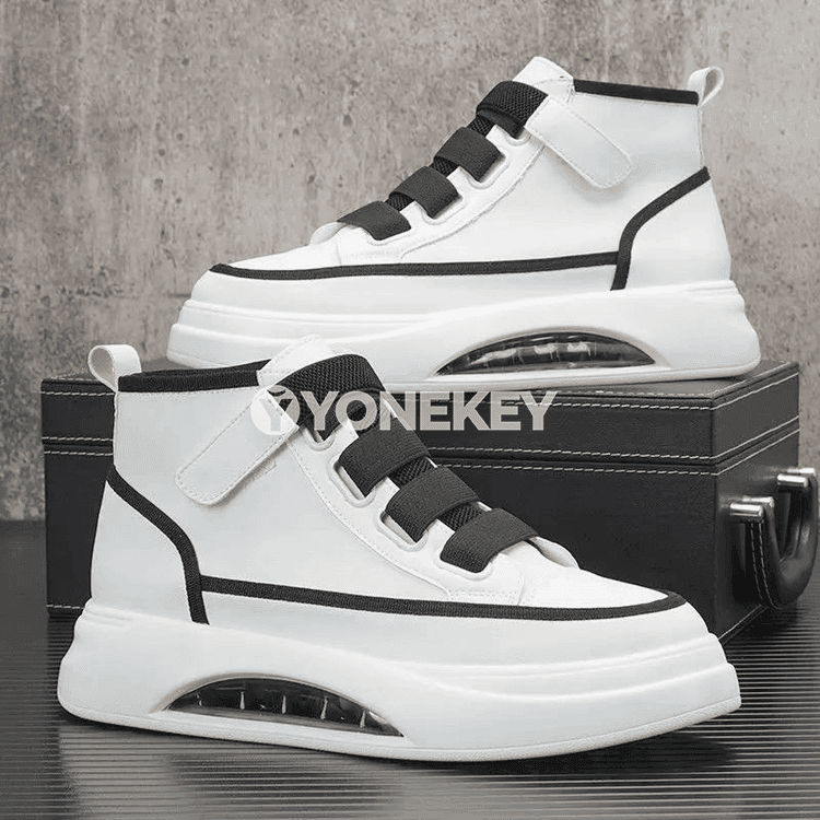Erkekler üçin ýokary boýunly moda krossowka-bootlar, platformaly, suw geçirmeýän