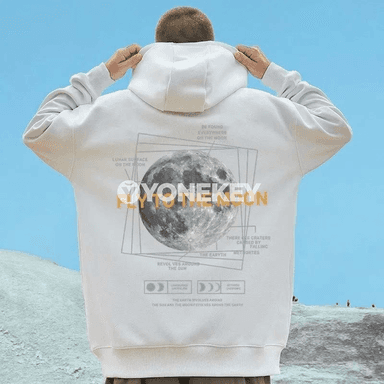 Erkekler üçin giň kesimli kapüşonly köýnek, aýa çaply, M-8XL