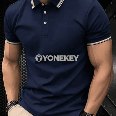 Erkekler üçin ýaz-tomus polo futbolka, rahat kesim, dürli reňkler, 4XL çenli