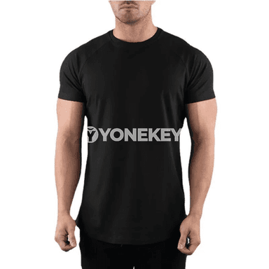 Erkekler üçin sport ýumşak futbolkasy, tomuslyk, tegelek boýun