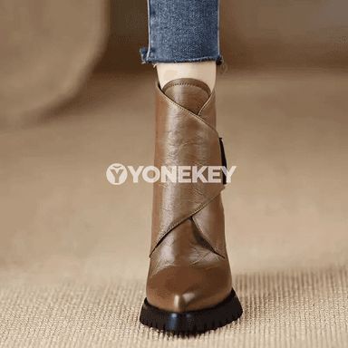 Zenanlar üçin posaly ökje aýakgap, moda orta galstukly ädikler