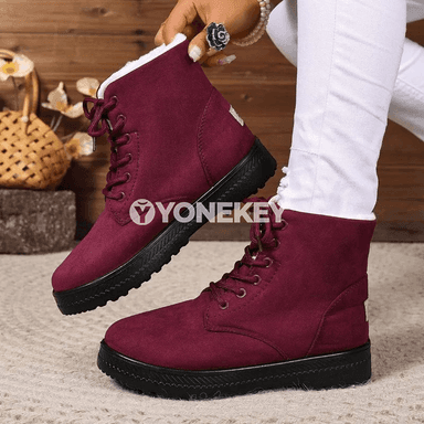 Zenanlar üçin gyş boots, ýyly, ýokary boýunly, süýşmeýän
