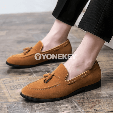 Erkekler üçin klassik loafer köwüşleri, ýeňil we rahat, uly ölçegler 48-e çenli