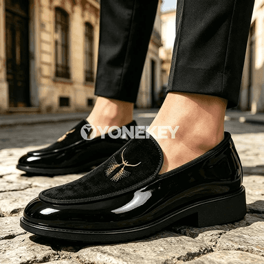 Erkekler üçin zamş görnüşli loafers — rahat slip-on gündelik aýakgap