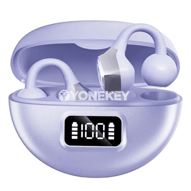 S19 Bluetooth simsiz nauşnikler, LED görkeziji we mikrofonly