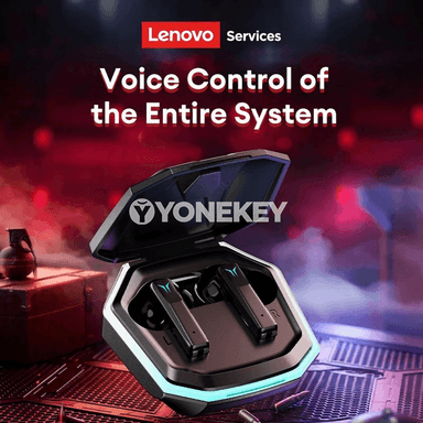 Lenovo GT105 Bluetooth gaming nauşnikler, RGB yşykly, 24 sagat