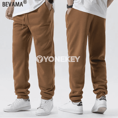 Erkekler üçin ýyly fleece sport jalbarlary, gündelik rahat görnüş