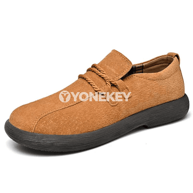 Hakyky deri erkekler üçin klassik loafers köwüşler, elde tikilen