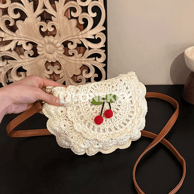 Tomusly samandan aýal sumkasy, tomusky plýaž üçin ýeňil crossbody