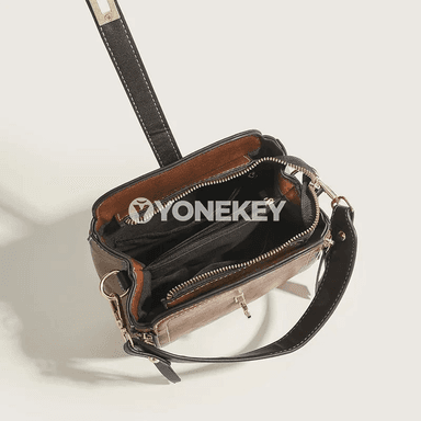 Zenanlar üçin PU deri elsumkasy, vintage stil, egin we çapraz