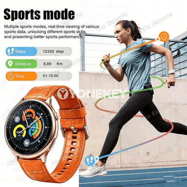 Akylly sagat Bluetooth jaňly, fitnes we saglyk gözegçiligi HT30