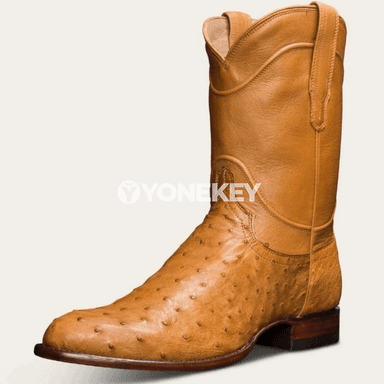 Erkekler üçin retro deri görünişli ýokary boýunly baglanşyksyz etikler