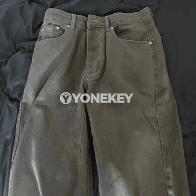 Erkekler üçin retro stil jeans balaklar, göni kesimli