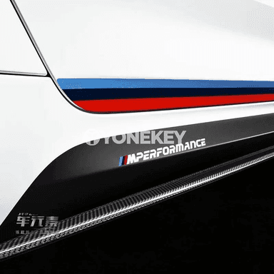 BMW üçin M Power kuzow stikeri, 2 bölekli sport ýazgy