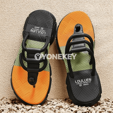Erkekler üçin ýazky flip-flop şypbyklary, süýşmeýän we rahat