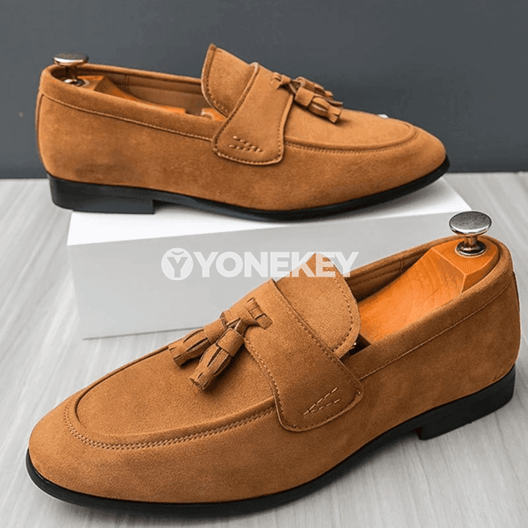 Erkekler üçin ýeňil klassik loafers köwüşler, iş we gündelik geýim üçin