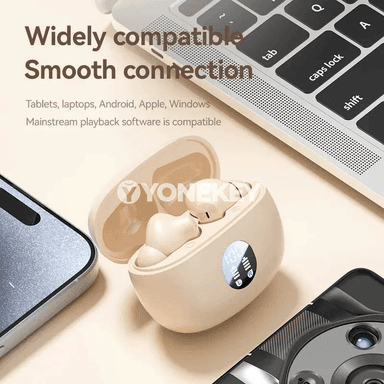 S510 TWS simsiz Bluetooth nauşnik, mikrofonly, suw geçirmeýän