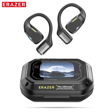 Erazer XP6 AI terjime edýän simsiz Bluetooth nauşnikler, açyk gulak görnüşi