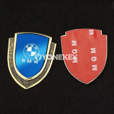 BMW üçin 3D metal emblem stiker — kuzow bezegi
