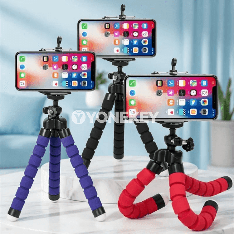 Ýumşak üç aýakly mini telefon stendi, ähliumumy fleksibel tripod